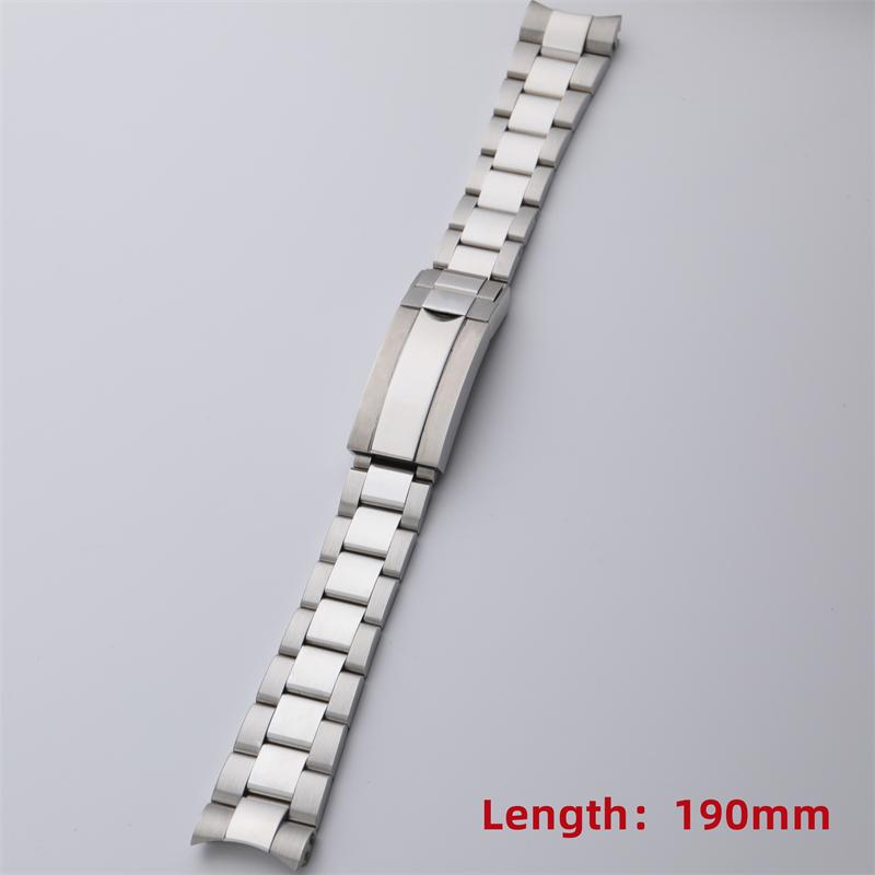 316L Stainless Steel Watchband For Rolex Strap For 40mm Dial SUBMARINER DAYTONA Watch Band Glidelock Buckle 20mm Bracelet