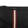 Bally Classic Logo Leather Clutch Men Clutch Black 6308566