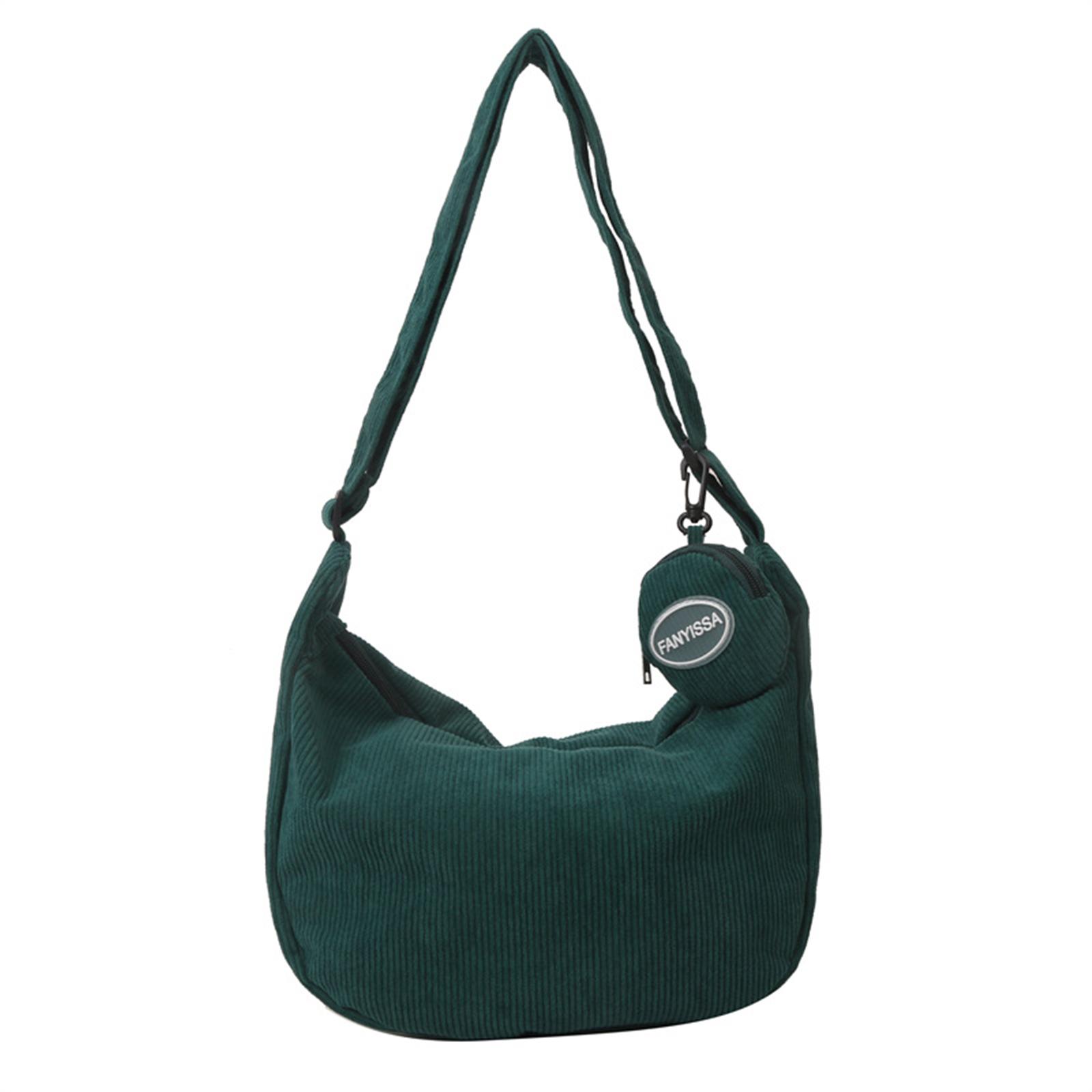 

Стильная вельветовая сумка через плечо с регулируемым ремешком, идеально подходит для работы, путешествий, шопинга, свиданий