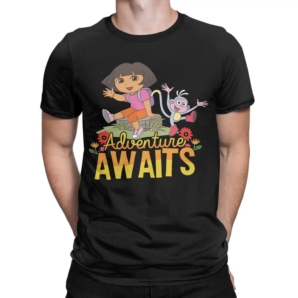 Ddoras The Explorers Unisexs T Shirt Fashion Tee Shirt Short Sleeve Round Collar Tshirt Pure Cotton Plus Size Tops