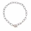 Collana Grande di Moda per Donna Twist Colore Oro Placcato Argento Chunky Spessa Choker a Catena con Lucchetto Gioielli da Festa Regali