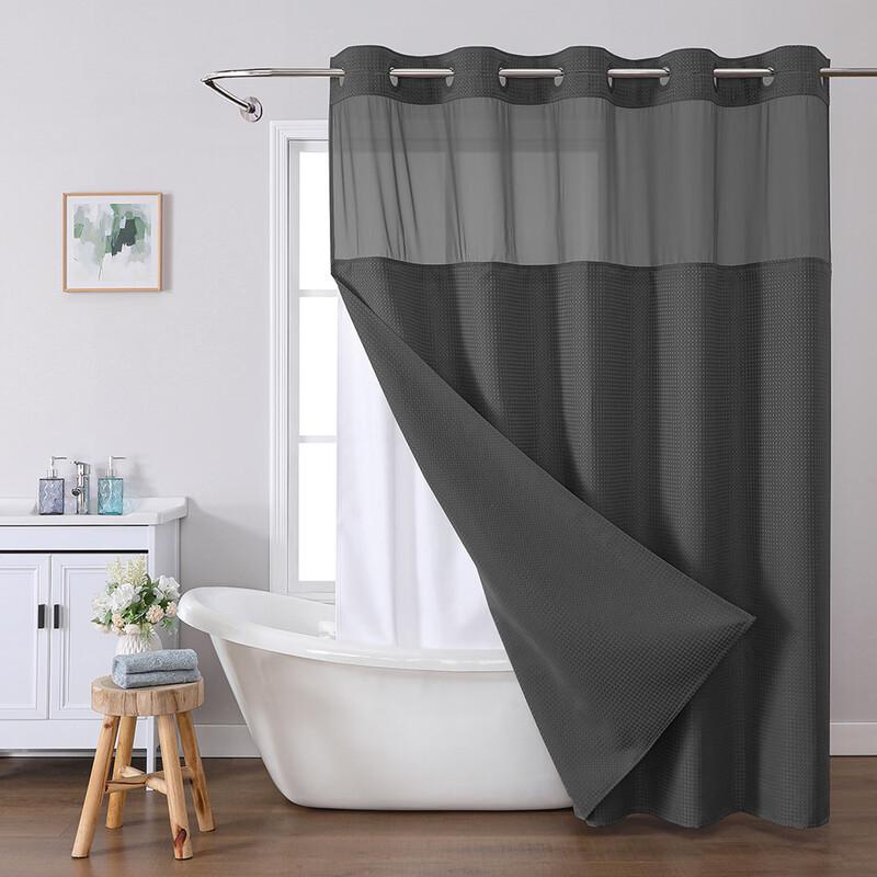 Thickened Waffle Weave Shower Curtain