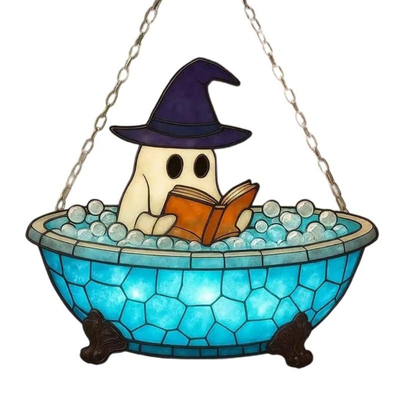 

Spookys Acrylic Window Decoration Hanging Ornaments With Halloweens Themes For Indoor Outdoor Use