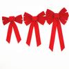 Festive Red Velvet Christmas Bow For Charming Holiday Decor And Seasonal Celebrations
