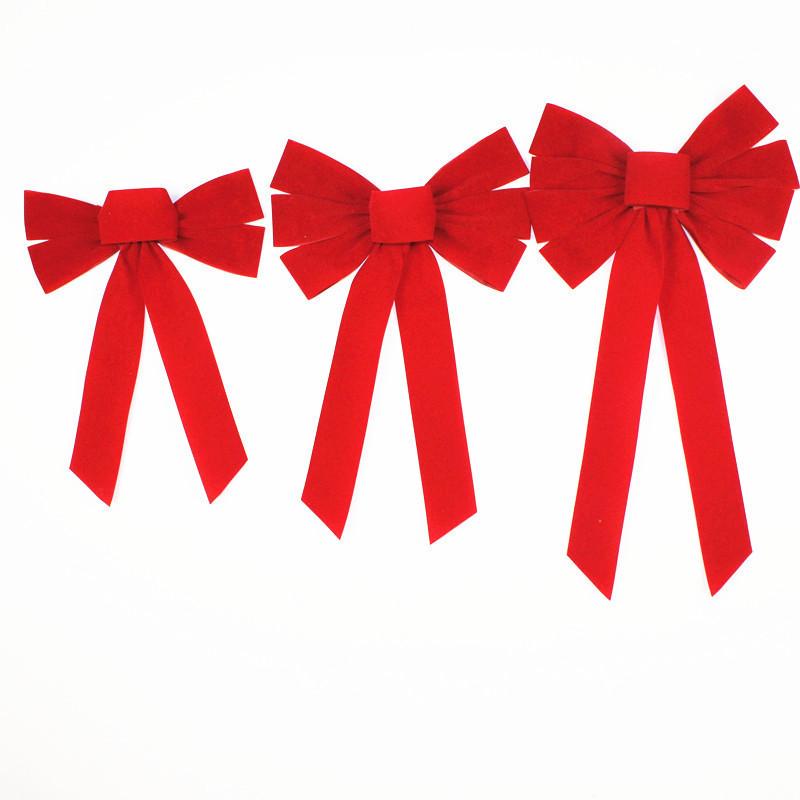 Festive Red Velvet Christmas Bow For Charming Holiday Decor And Seasonal Celebrations
