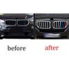 For BMW X5 F15 14-18 3-Colors Multicolor Front Grille Grill Strips Trim 3PCS
