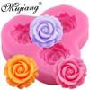 Silicone Molds Heart Rose Lace Wedding Cupcake Fondant Cake Decorating Tools Gumpaste Chocolate Mold