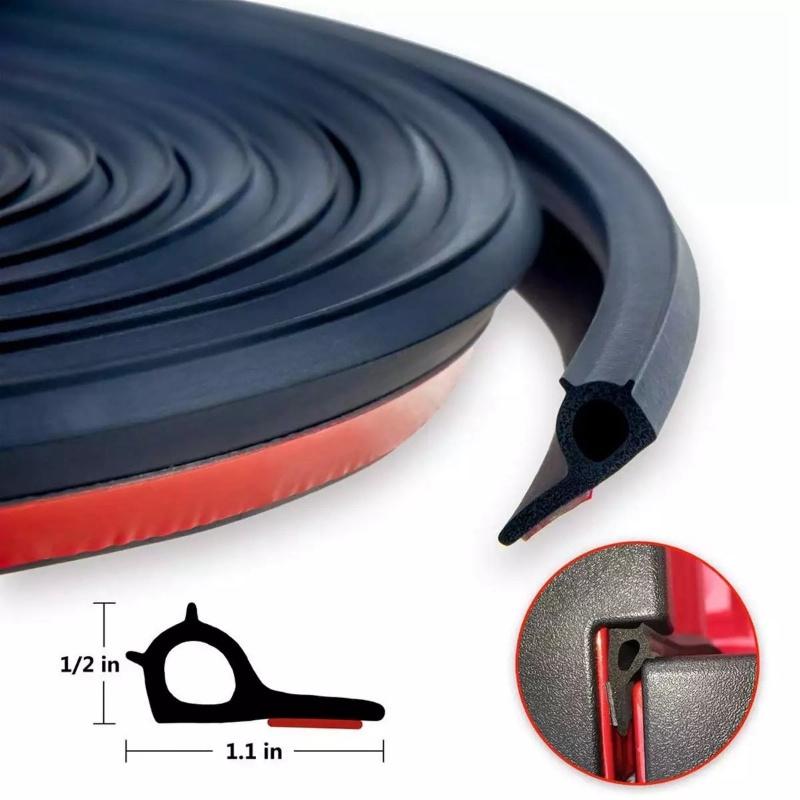 3/5M P Type Car Door Edge Seal Strip Universal Rubber Sealing Strips Weatherstrip Anti-dust Rainproof Moulding Styling for Truck