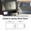 Stainless Steel Built-In Trash Can with Hidden Side Disposal Opening