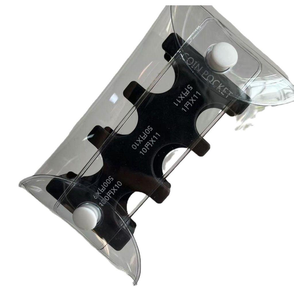 Geldbörse mit großem Fassungsvermögen im japanischen Stil: Einfarbige Handliche Münzaufbewahrungsbox