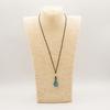 Cord Necklace Gemstone Pendant – Howlite Teardrop