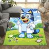 Bluey Adventures Area Rug Suitable for Dormitory Decorate room Game Room Bedrooms Antislip Carpet Decorate Offices Wedding Party Gift