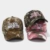 3d Embroidery Unique Retro Camo Baseball Hat Camouflage Jungle Tactics Large Circumference Sun-Shading Cap For Women'S Fashion