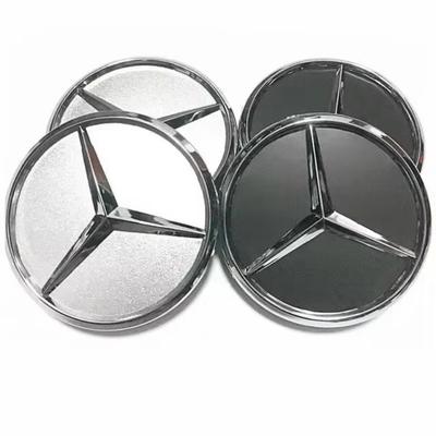 C200 E200 Neu 2025 Für Mercedes Benz 4 Stück 75MM/60MM Auto Reifen Rad Mittelnabendeckel Abdeckungen Für Mercedes Benz Logo Emblem Felgenabdeckung