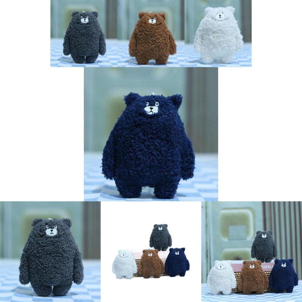 Adorable Cute Bear Plush Keychain Soft Stuffed Animal Doll Bag Pendant Accessory