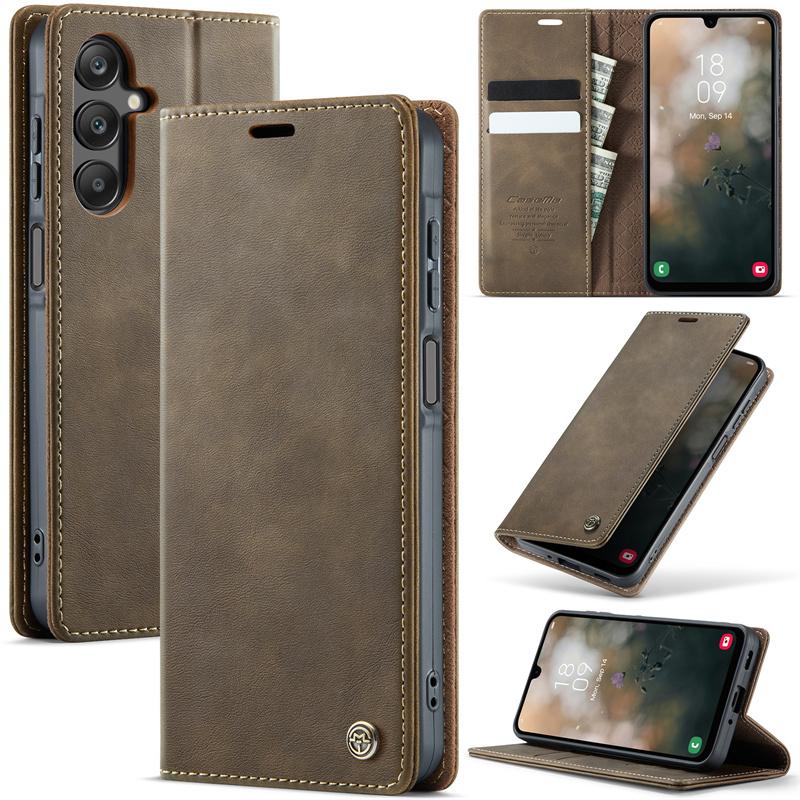 Magnetic Flip Leather Phone Case For Samsung Galaxy S26 S25 FE S24 S23 Plus S22 S21 S20 Ultra A57 A17 A56 A36 A16 A55 A35 A15 A54 A34 A14 Wallet Cover