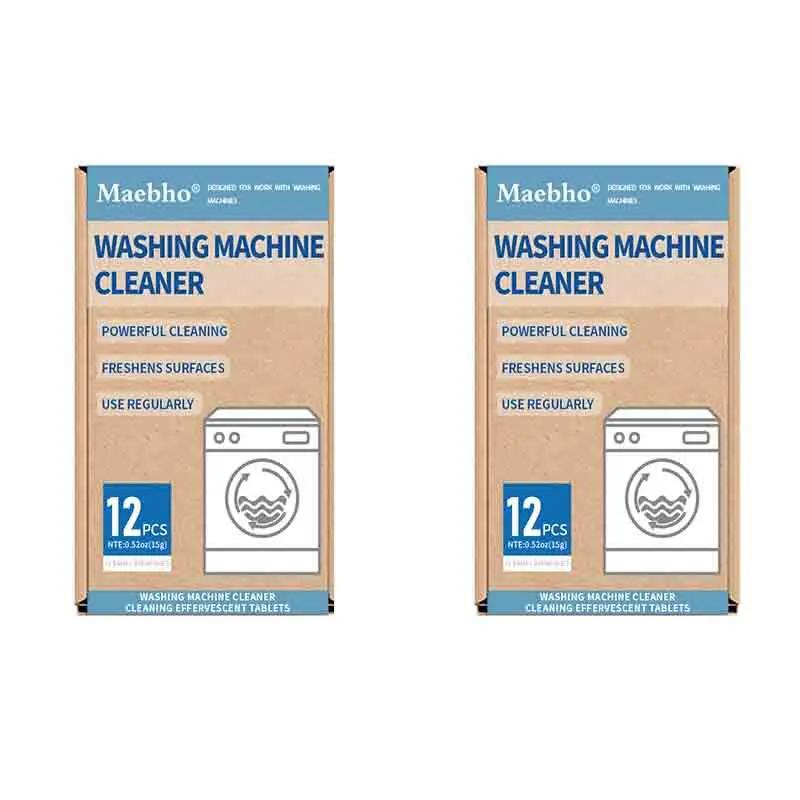 12 Pieces Of Washing Machine Cleaning Front Loading Washer Cleaner Cleaning for Removing Dirt Deep Cleaning and Instant Cleaning