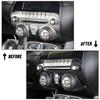 Carbon Fiber Dashboard Center Control CoverTrim For Chevrolet Camaro 2010-2015