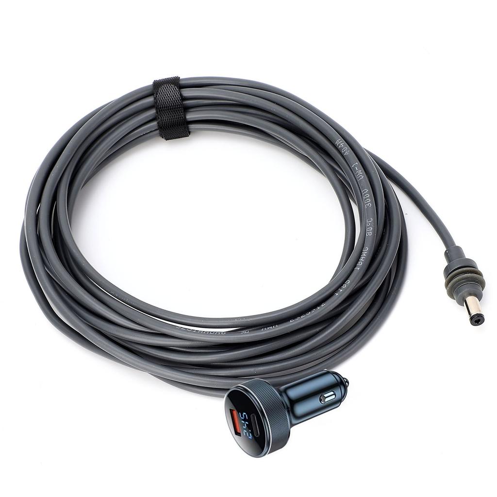 DC Car Power Cable 32.8ft Length 18AWG IP68 Water Proof DC Car Charger Power Supply Cord with