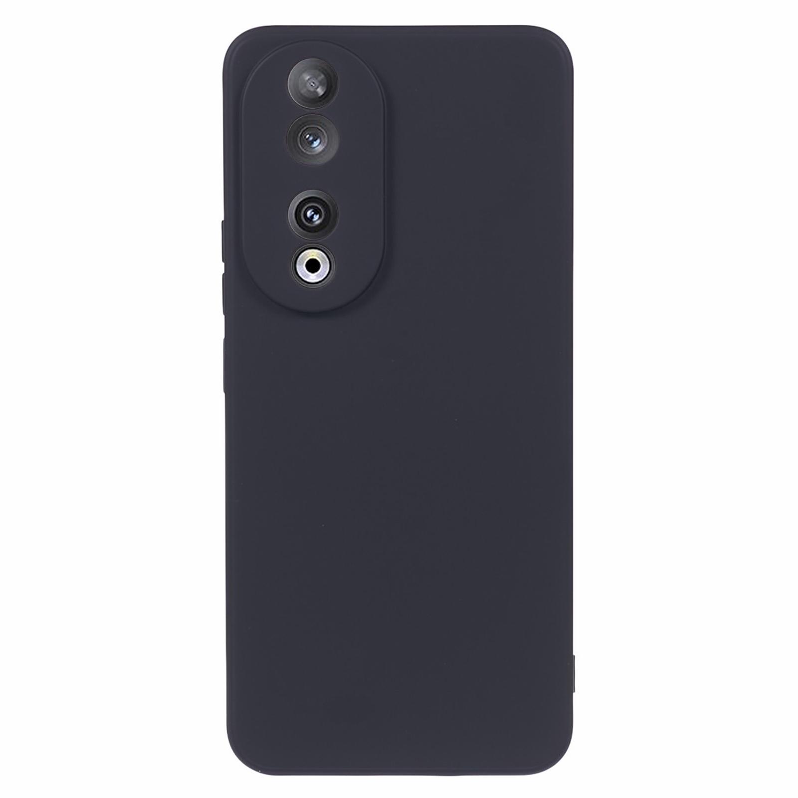 

For Honor 90 Case Rubberized TPU Cell Phone Cover Black