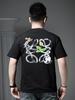 European and American Style Trendy Brand Cartoon Print Short-Sleeve T-Shirt for Men, 2026 Summer New Round Neck T-Shirt Half-Sleeve Top