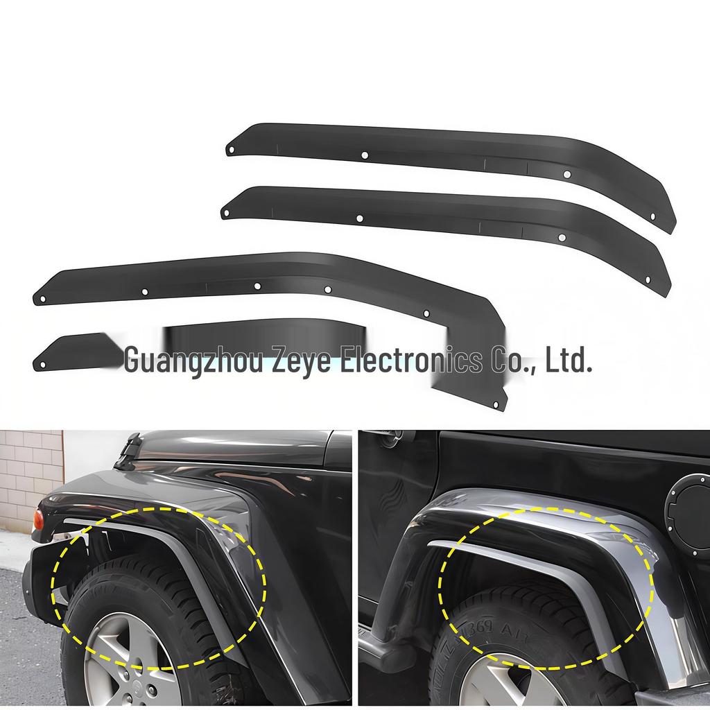 Enhanced Fender Flares & Mud Flaps for 07-17 Jeep Wrangler JK