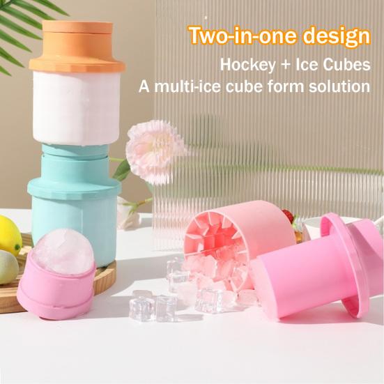 Whiskey Ice Ball Mold with Lid Food-Grade Silicone Sphere Tray for Freezer Easy-Release Leak-Proof, Stackable Dishwasher Safe Cocktail Accessory