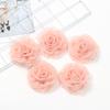 3/5Pcs Chiffon Artificial Hair Flowers Clothing Hair Corsage Fake Flowers Wall Wreath Home Room Wedding Decora Craft Accessory