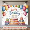 2D Colorful Cake Birthday Backdrop Party Photo Booth Background