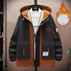 Jackets Men's Spring and Autumn Men's Youth Hooded Jackets Trendy Loose Casual Workwear Jackets