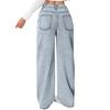 Women's High Straight Wide-leg Casual Loose Jeans