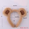 Cartoon Bear Plush Headband: Cute Bear Ears Rabbit Fur Hair Clip for Face Washing