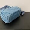 Stor Kapacitet Denim Ryggsäck Multifunktionell Bröstväska Dam Axel Crossbody Väska