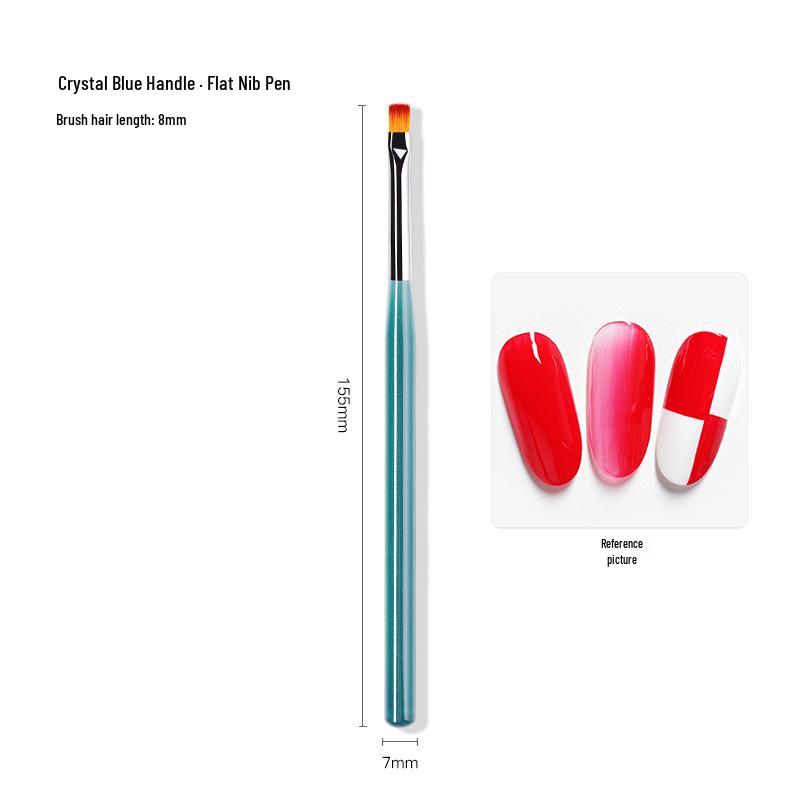 Japanisches professionelles Nailart-Pinselset - Farbverlauf, Verwischen & French Light Therapy Stifte zum Malen und Zeichnen.
