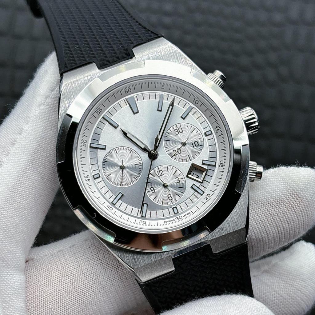Jia Shi Jia 5500V Serie Automatische Leuchtende Herrenuhr mit Stahlarmband und Sechszeiger-Kalender