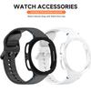PC Case + Official Strap For Samsung Galaxy Watch 8 40mm 44mm Silicone Sport Bracelet Correa Original 1:1 No Gaps Band Cover