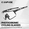 Kapvoe Photochromic Hiking Eyewear Cycling Glasses UV400 MTB Clear Mountain Bike Bicycle Sunglasses for Men Women Sports Glasses