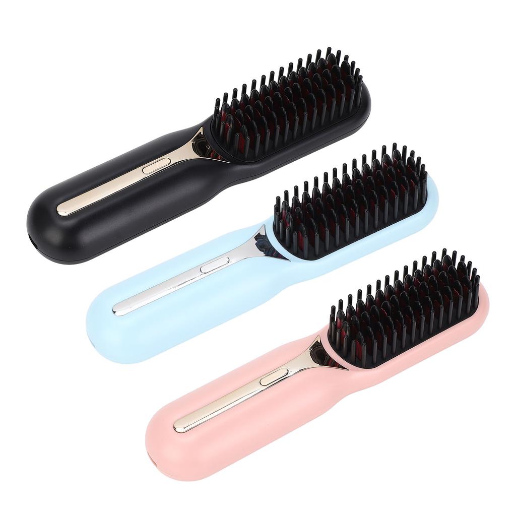Hair Straightener Brush Negative Ion Curling Straightening Ion Dual Use Electric Hair Styling Comb F