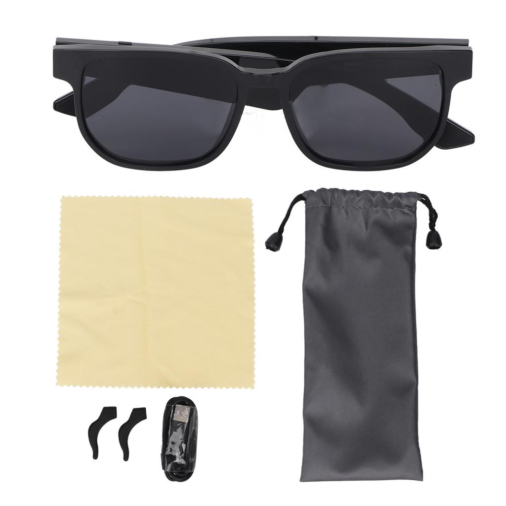 Bluetooth O Sunglasses Voice Control Open Ear Style Adjustable Volume Bluetooth 5.1 IP44