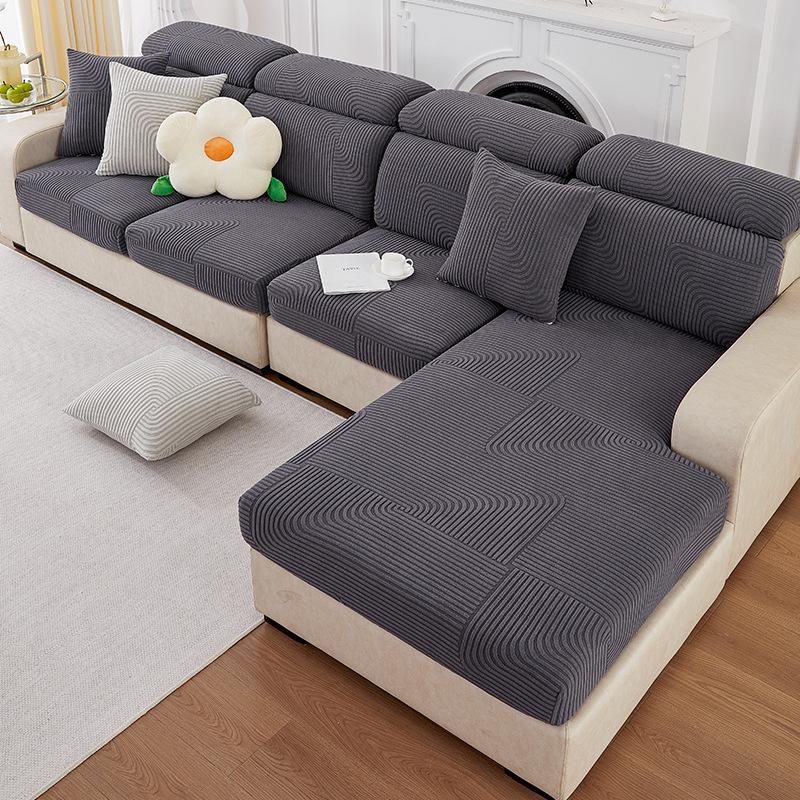 Matcha Green Sofa Cover High Elasticity All Wrapped Cover Lazy Sofa Cushion Four Seasons Universal Dust Cover Cloth