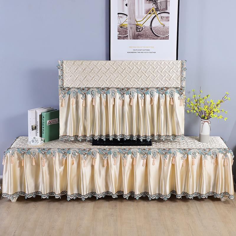 Hustý kryt na televizi Krásný a prachotěsný Nesnímejte kryt televize při zapnutí Minimalistický moderní prošívaný okrajový styl