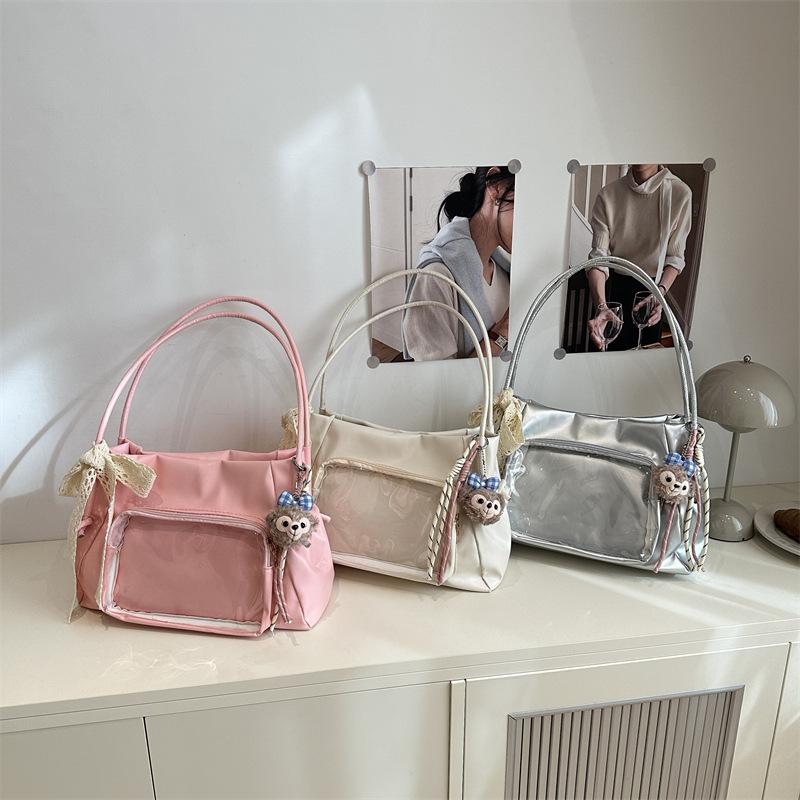 Trendy osobnost roztomilá bolestivá taška velká kapacita nová průhledná crossbody taška přes rameno tote bag ženy