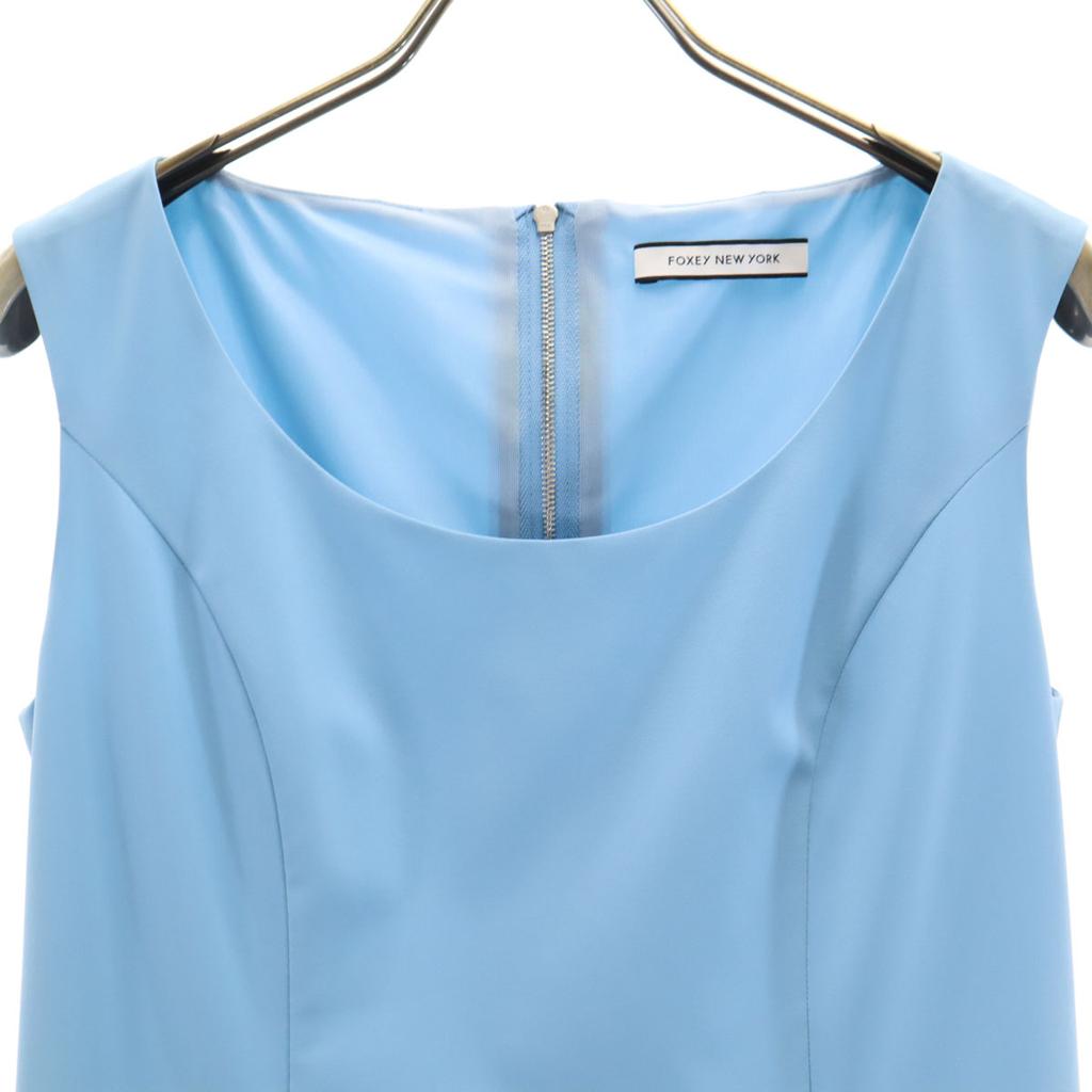 FOXEY NEW YORK made in Japan No sleeve one piece 40 light blue Women Used