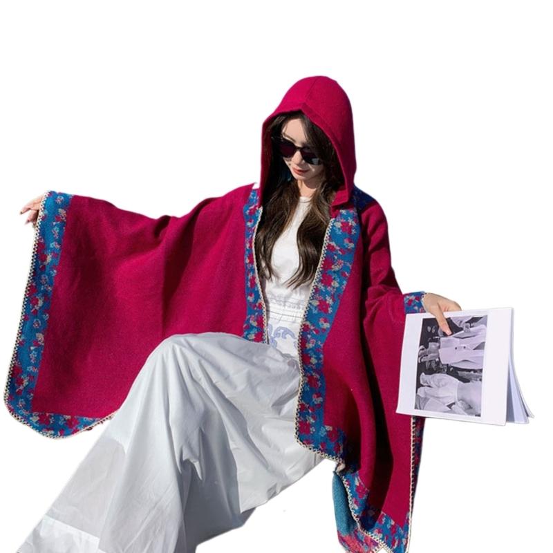 Ethnic Styles Shawl Vintage Pattern Shawl Shawl  Soft and Comfortable Tippet for Autumn and Winter