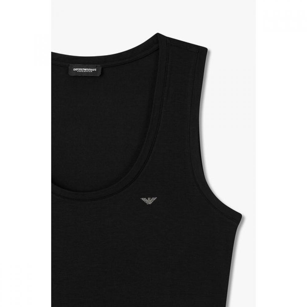 Emporio Armani Women S Scoop Neck Tank Top buSineSS Eagle Logo 0825313504