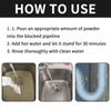 Jue-Fish Pipe Dredging Cleaner Pipe Powder Sink Drain Bottled Cleaner Toilet Kitchen Deodorization Clogging Cleaning Tool