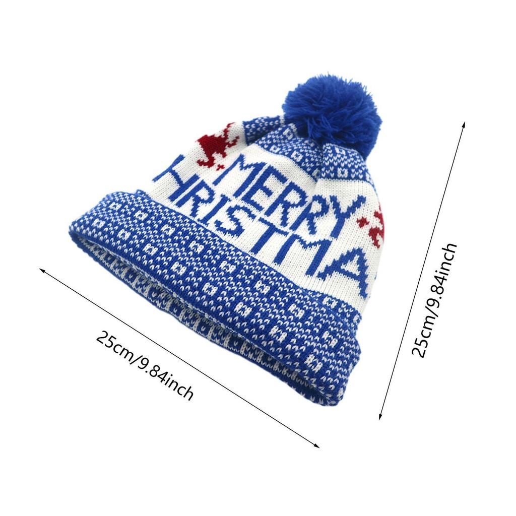 Christmas Hat Knitted Hat Winter Santa Claus Hat for New Year Biking Fishing