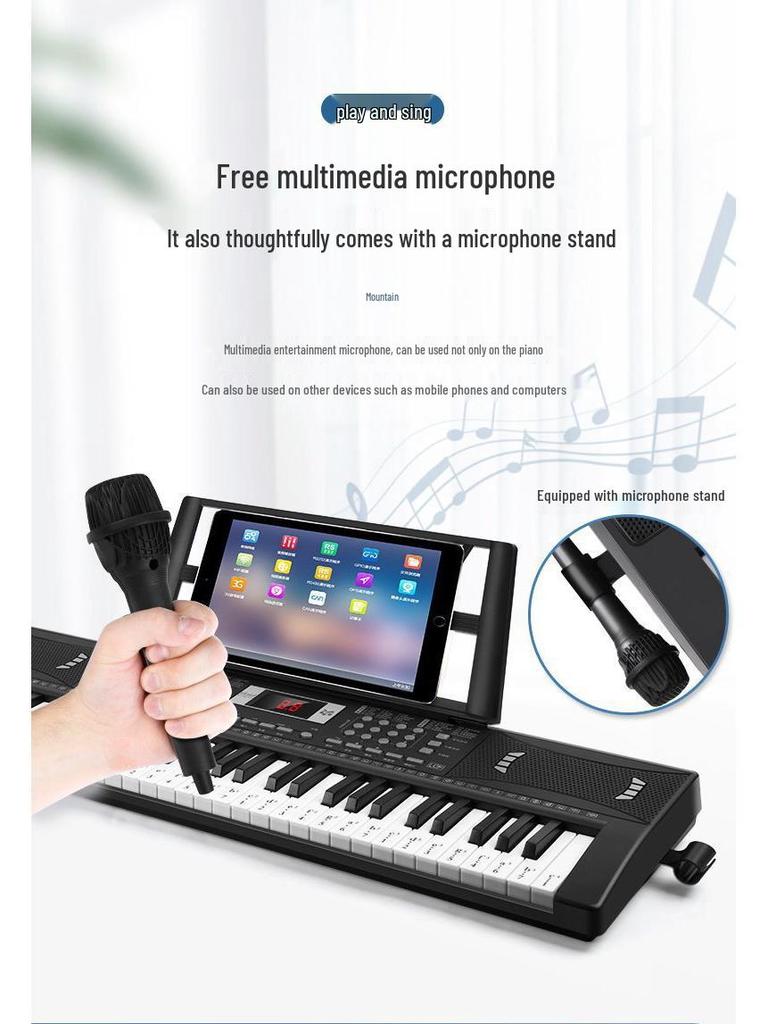 61-Key Smart Electric Keyboard for Beginners, Adults, and Children - Ideal for Entry-Level and Kindergarten Piano Practice
