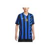 Nike Inter Milan Logo Fashion Home Short Sleeve Football Shirt Men Tops Black Blue FN8787-440