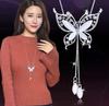 Luxury Non-Fading Korean Fashion Sweater Necklace: Autumn/Winter Women's Niche Design Pendant